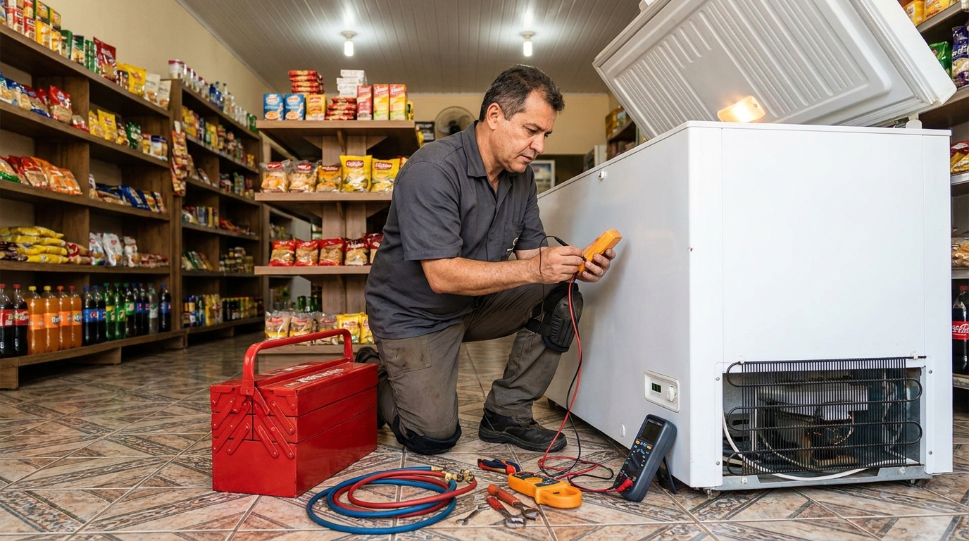 Ajuste de Temperatura do Freezer em Praia Grande‑SP