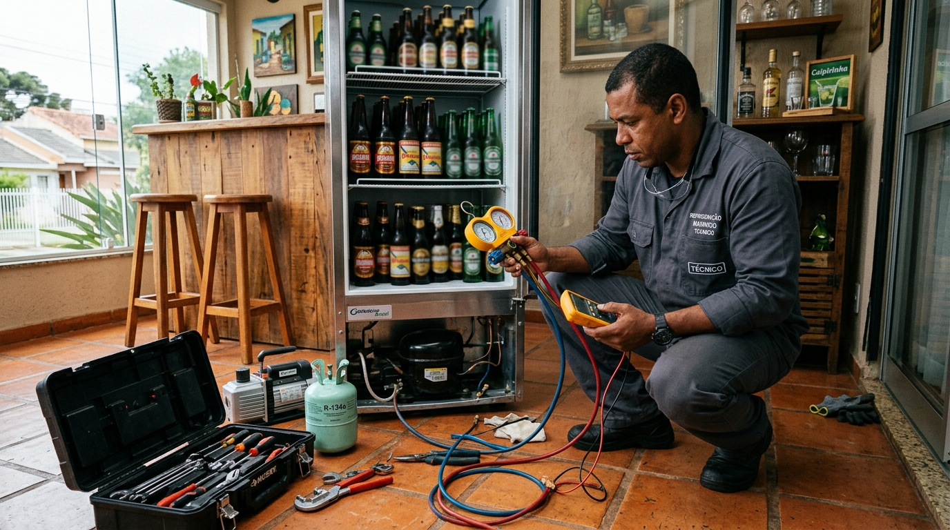Conserto de Cervejeira em Praia Grande‑SP